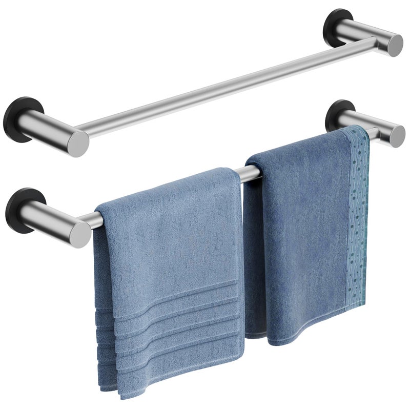 ULIBERMAGNET Magnetic Towel Holder  Magnetic Towel Rail Silver with Adjustable Length  Brushed Nickel Non-Slip Stainless Steel Towel Rail for Refrigerator  Oven  Dishwasher  Laundry (2 Pack) - Image 1